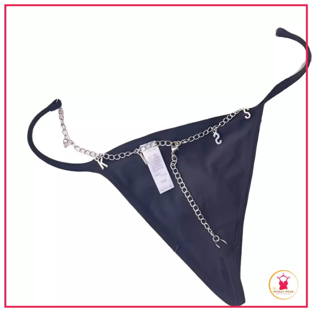 Comfortable Kiss Lettered T Back Panty for Daily Wear