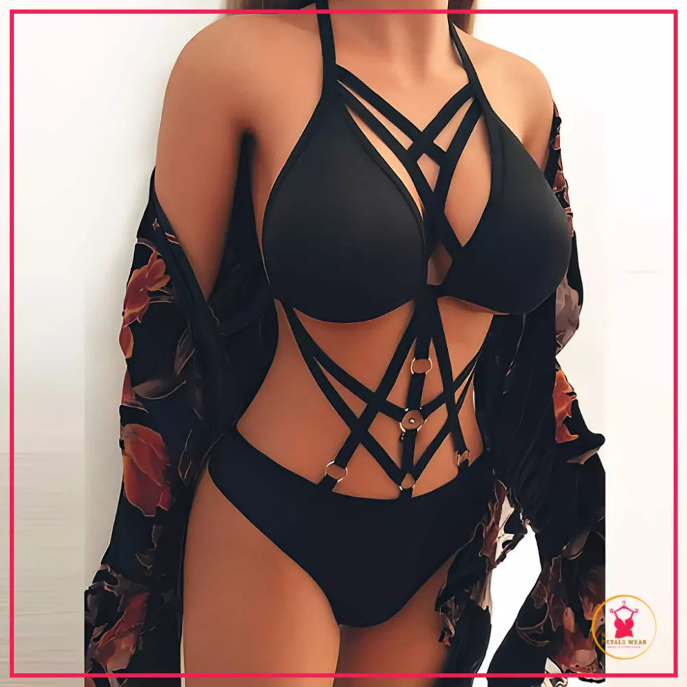 ✓ Sexy black mesh teddy bodysuit Petals Wear Pakistan
