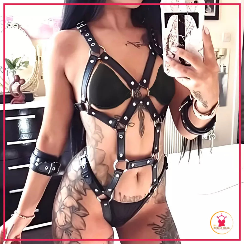 Sexy faux leather intimate wear in Pakistan