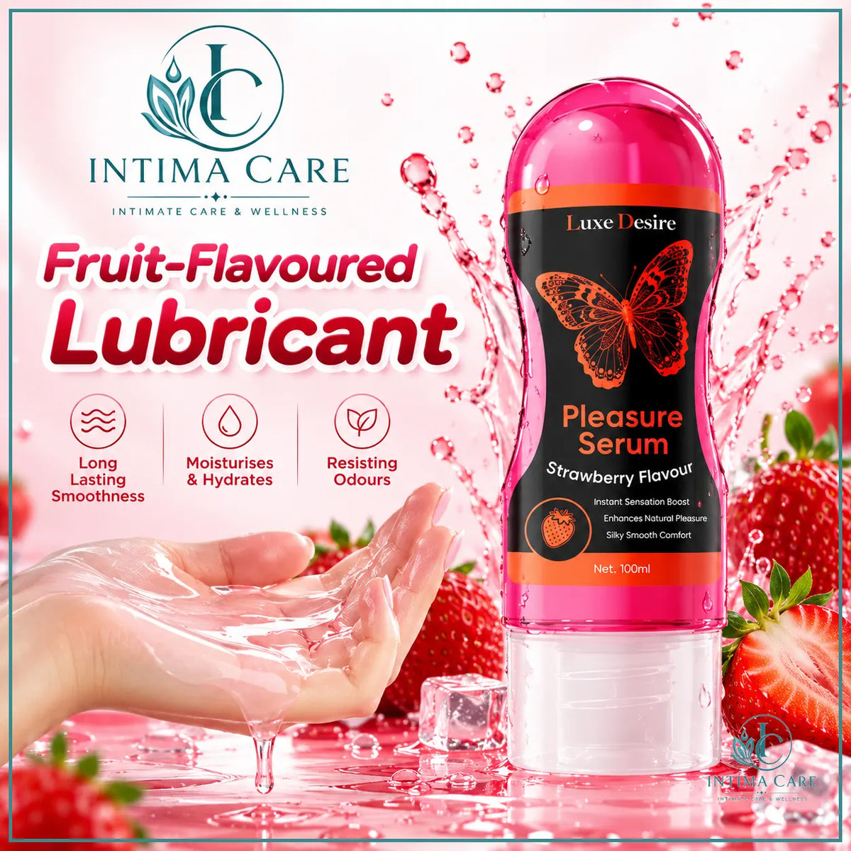Water-Based Flavoured Lubricant – Pleasure Serum 100ml