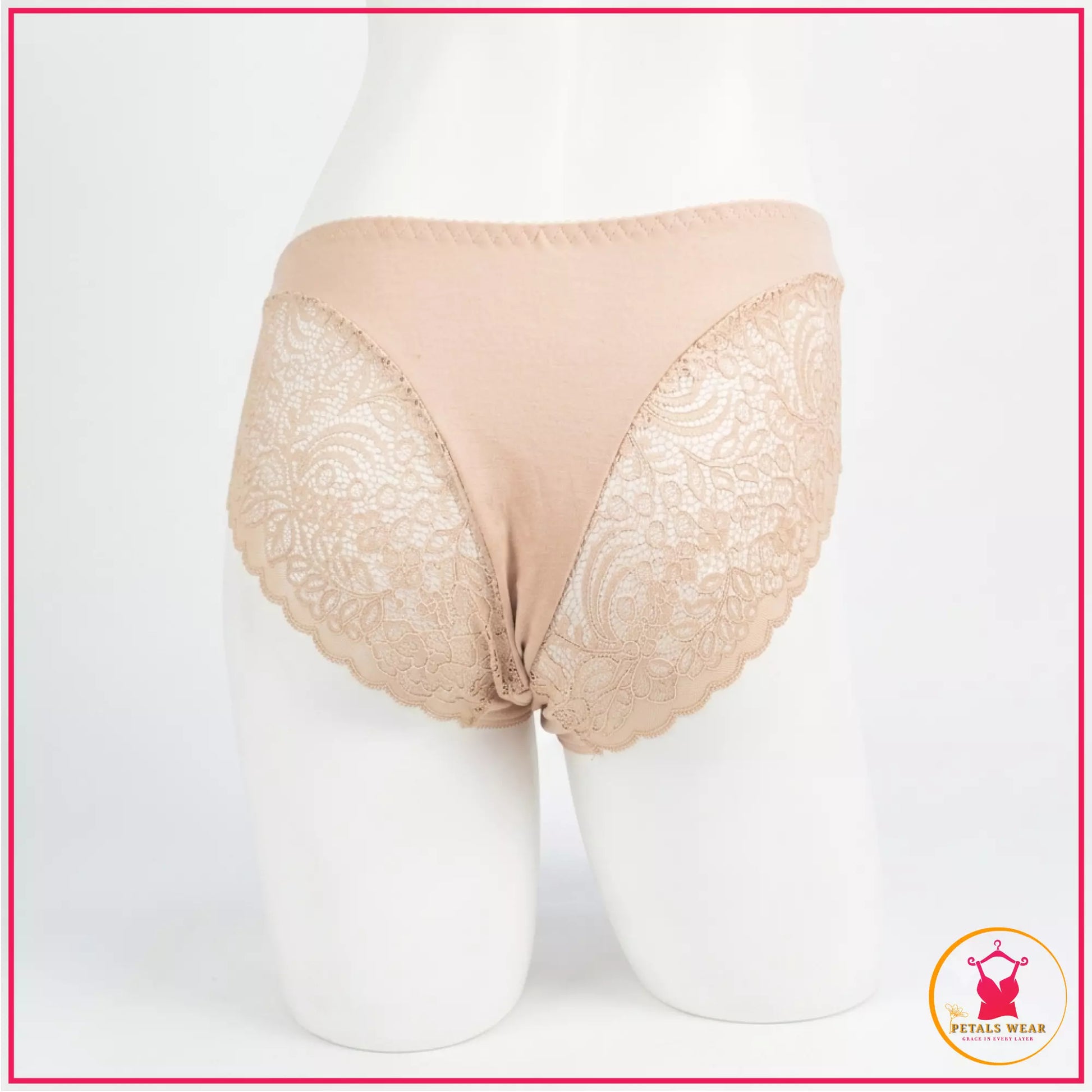 Breathable Lace Embroidered Panties for Daily Wear
