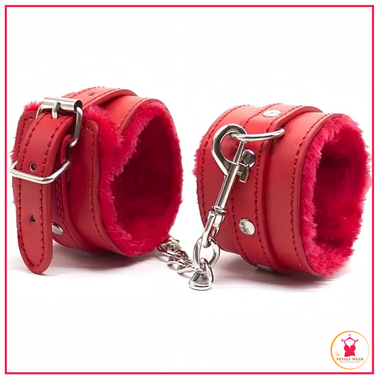 Comfortable adjustable leather cuffs for couples
