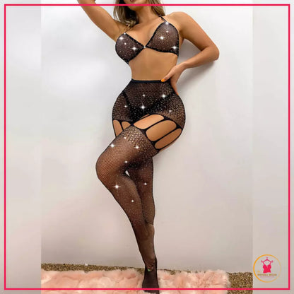 Elegant Bridal Stockings & Top Set - Free Size Lingerie-In Pakistan
