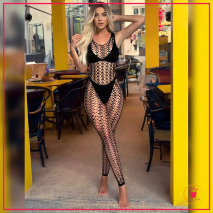 Europe Style Hollowout Bodystocking for Women - Petals Wear

