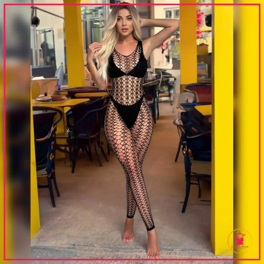 Europe Style Hollowout Bodystocking for Women - Petals Wear

