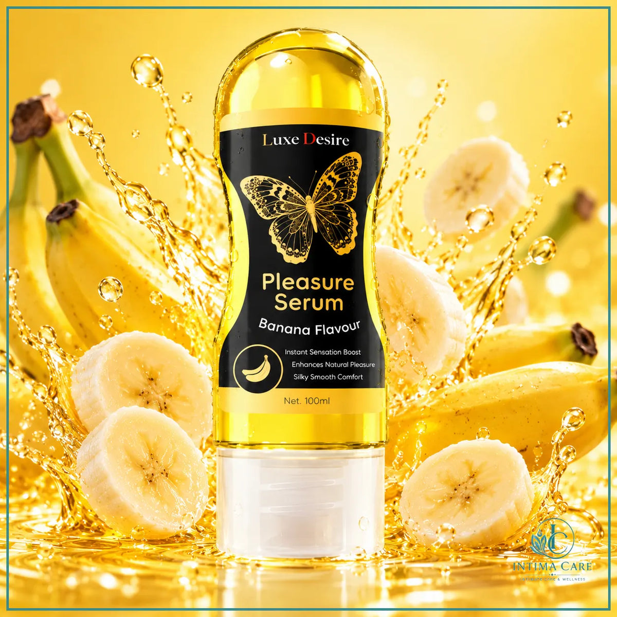 Intima Care 100ml water-based personal lubricant with smooth glide formula and easy-to-wash texture