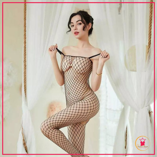 Open crotch lace bodystocking for women in Pakistan

