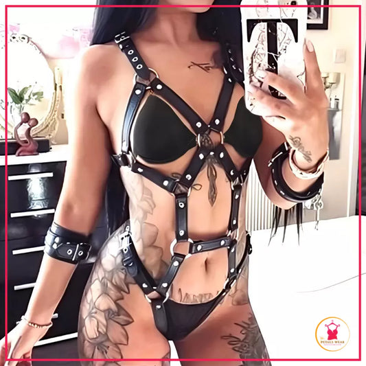 Sexy faux leather intimate wear in Pakistan


