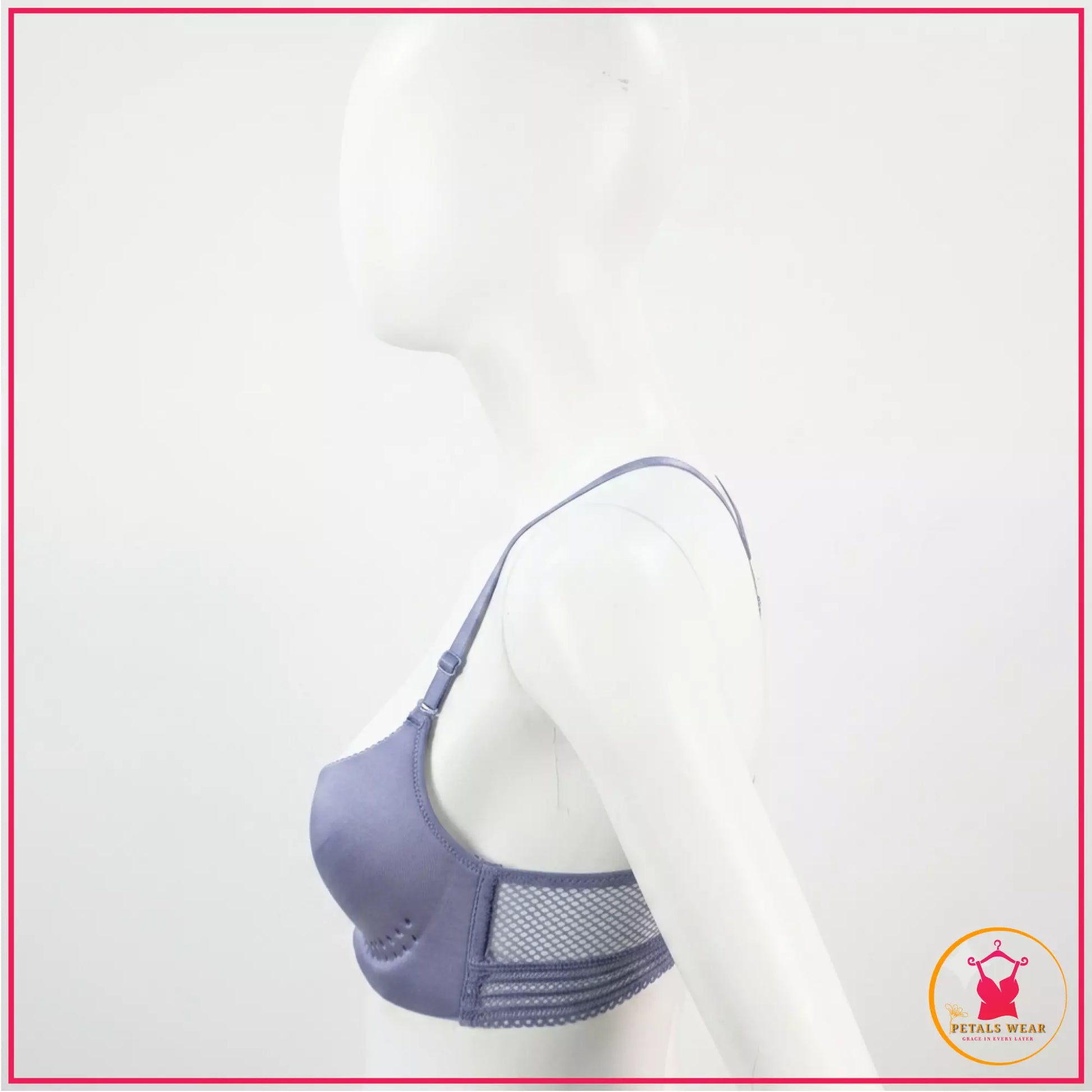 Soft front open padded bra for women