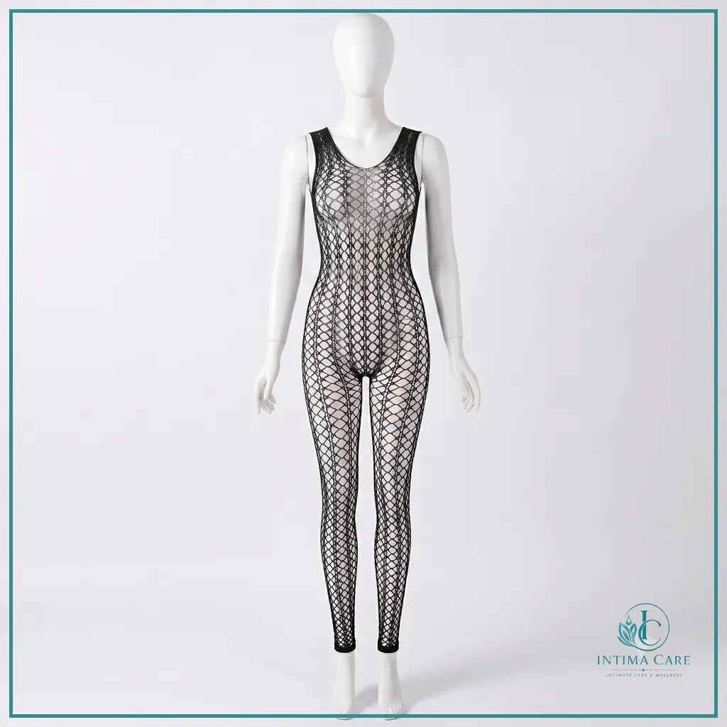 European style sexy hollowout sleeveless bodystocking for women