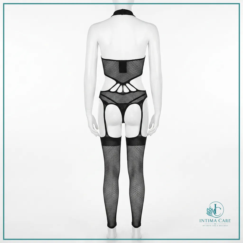 Two piece romantic lingerie set with dress and panty by Intima Care