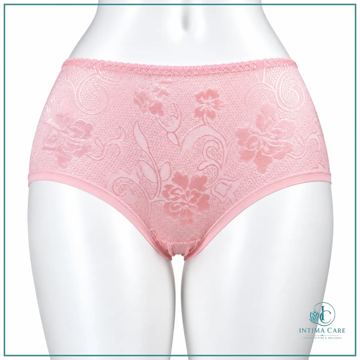 Lace embroidered cotton comfort panty for women