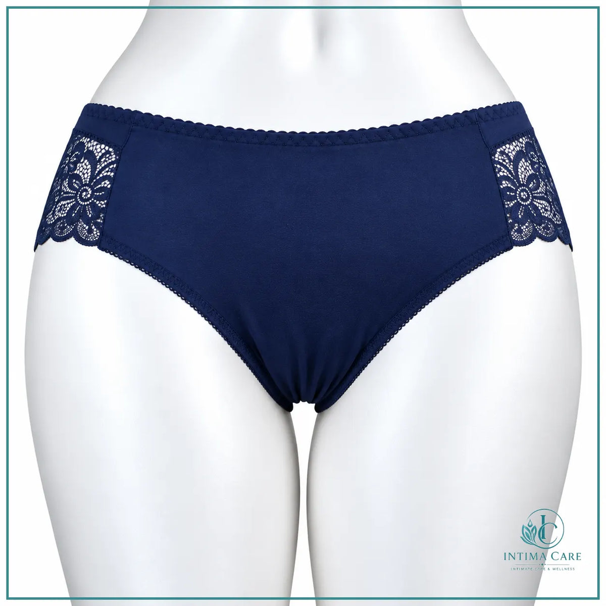 Everyday comfort panty with feminine embroidered lace detailing