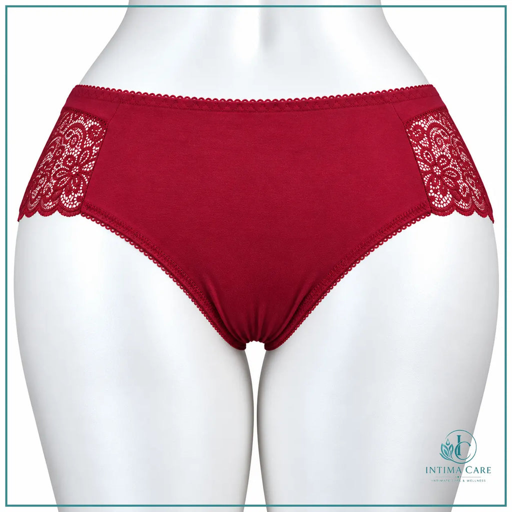 Women's everyday panty featuring elegant lace embroidery