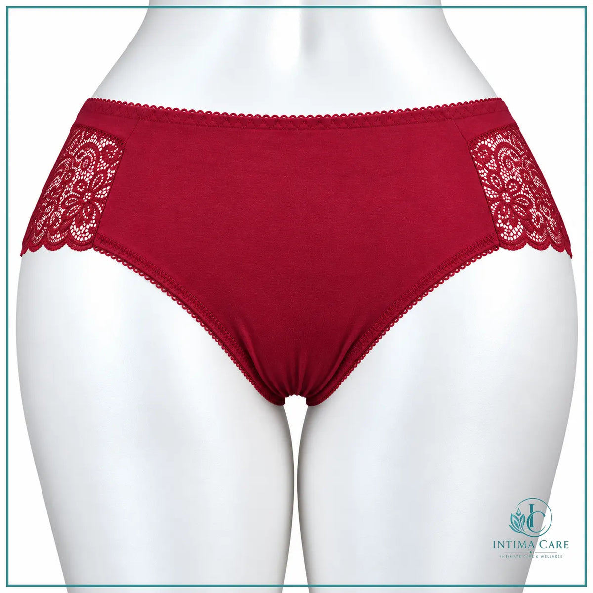Women's everyday panty featuring elegant lace embroidery