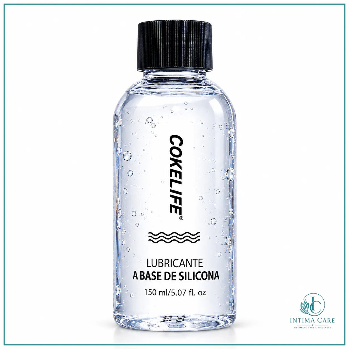 Long Lasting Silicone Based Lubricant 150ml bottle with black screw cap