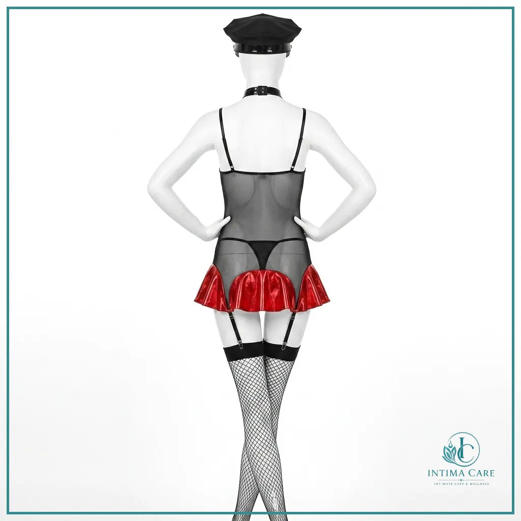 Police Fantasy Roleplay Lingerie Costume Set