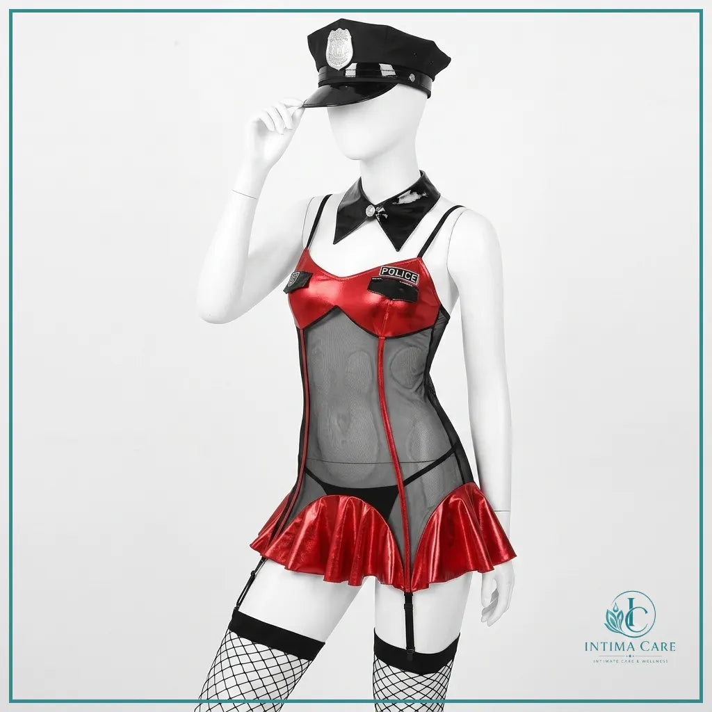 Police Fantasy Roleplay Lingerie Costume Set
