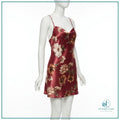 Premium Ice Silk Slip Nightwear Set for women featuring coordinated nightwear and panty