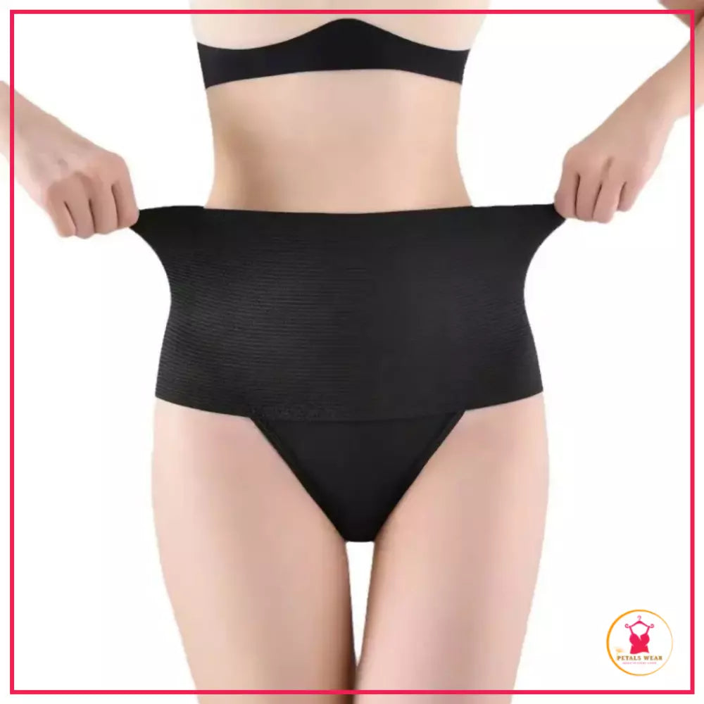 seamless cincher thong with tummy compression

