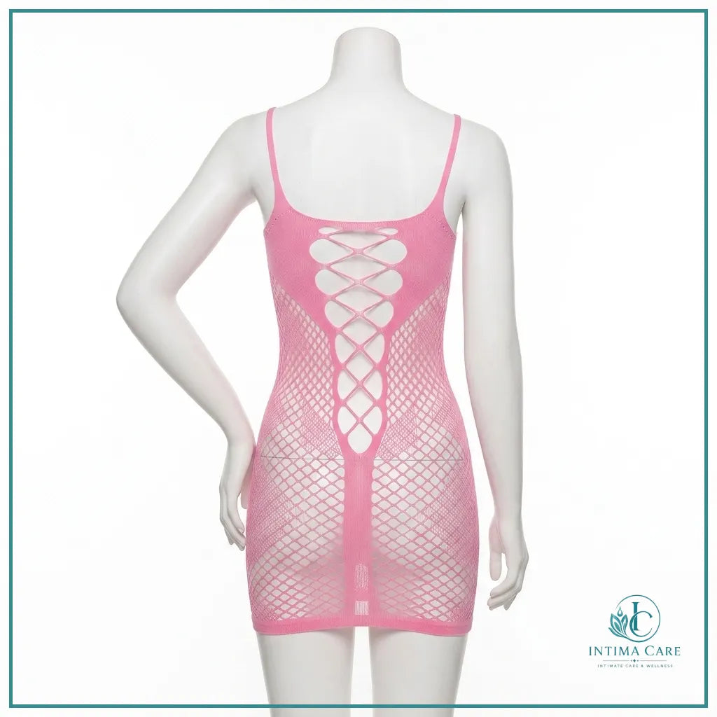 Fishnet body stocking lingerie for romantic evenings