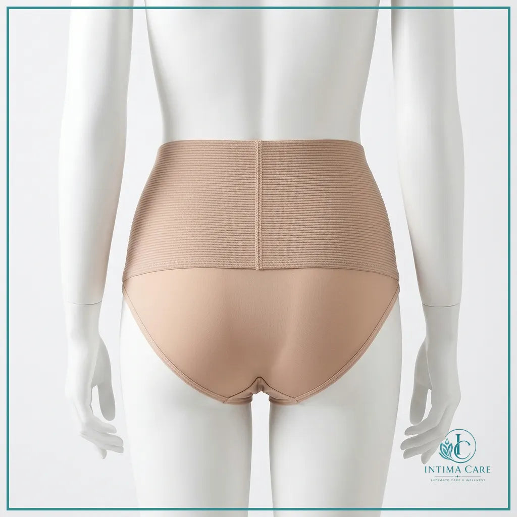 Women's tummy shaping thong panty available in Small Medium and Large
