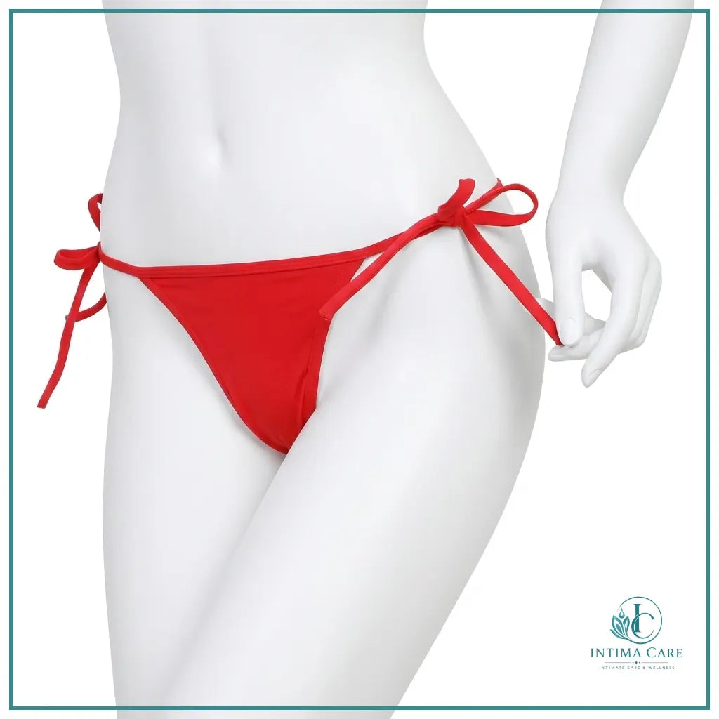 Sexy open crotch G-string thong panty for women available at Intima Care Pakistan